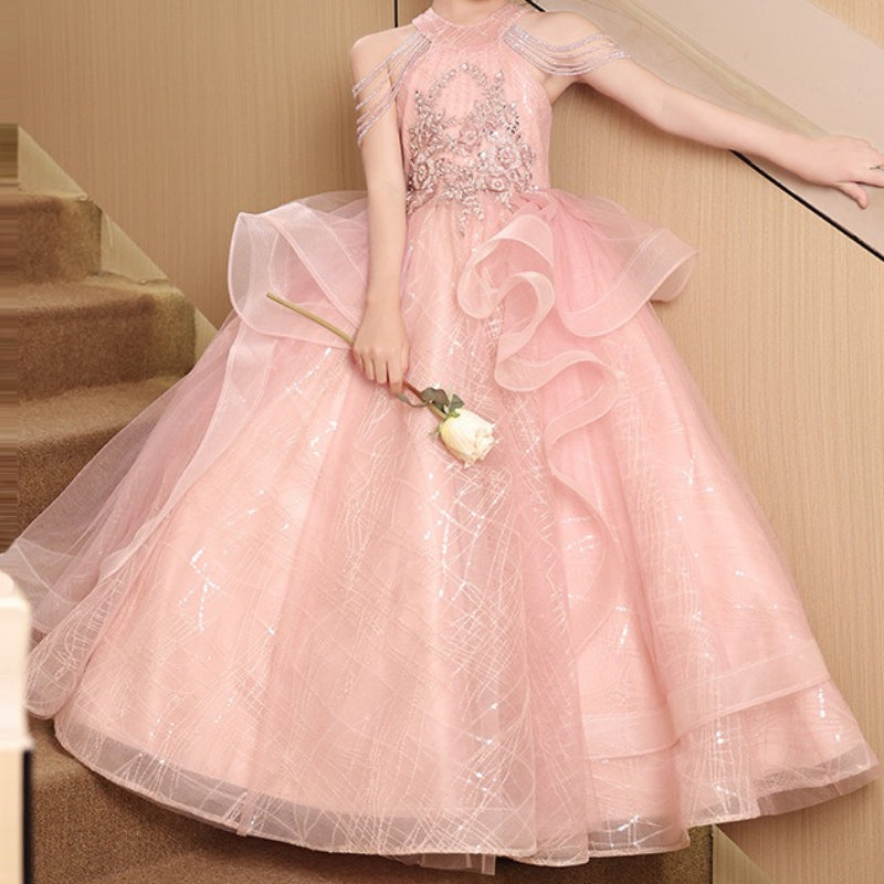 Girls' Prom Dresses Flower Girl Wedding Princess Dresses Girls' Birthday Dresses