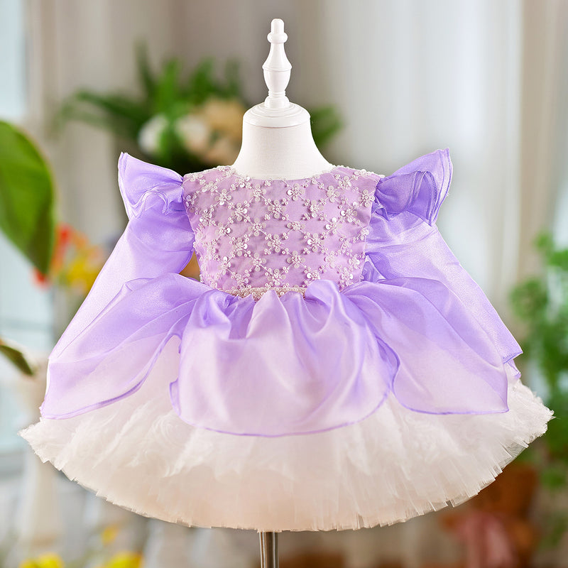 Girls Cute Birthday Dress Flower Girl Wedding Princess Dress
