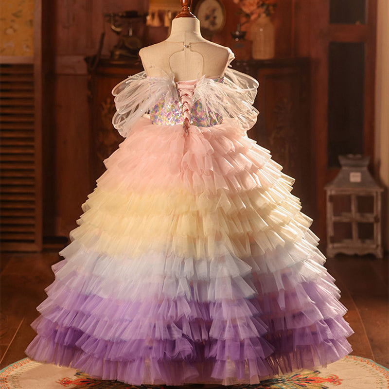 Elegant Baby Girl Prom Dress Toddler Pageant Dresses, Dress / 5-6 Years (130cm) Elegant Baby Girl Prom Dress Toddler Pageant Dresses, Dress / 5-6 Years (130cm)