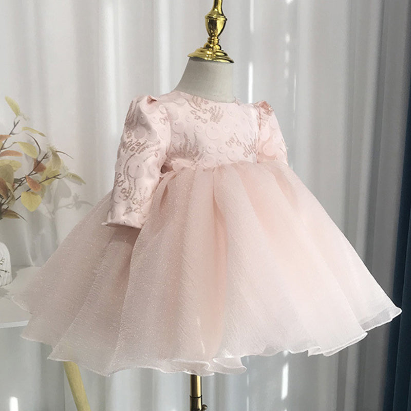 Cute Baby Birthday Dress Flower Girl Wedding Fluffy Princess Dress