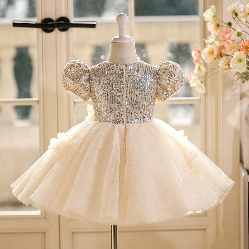birthday dresses. Girl Dresses Toddler Ball Gowns Flower Girl Dresses How to Turn a md_50 illusion rhinestone dress Size:41.5