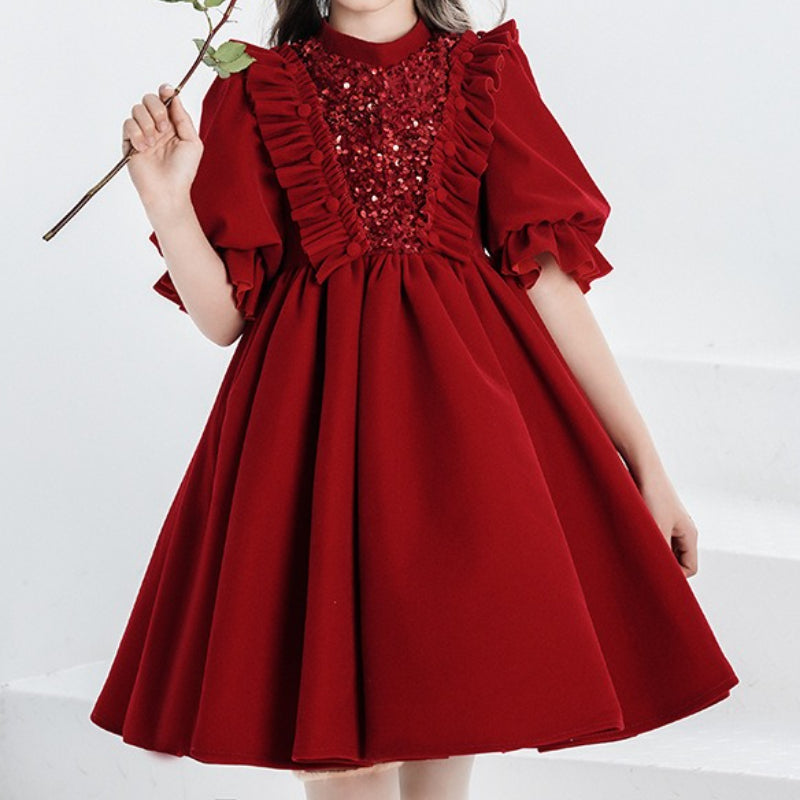Children's Birthday Dress Girls Christmas Princess Dress Flower Girl Dress