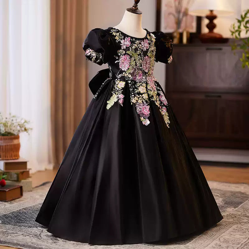Girls Black Party Dresses Christening Dresses marryshe Girls Black Party Dresses Christening Dresses marryshe