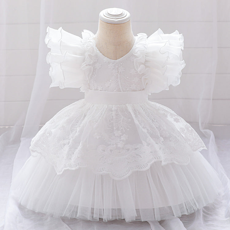 Elegant Baby Girls Birthday Dresses Toddler Flower Girl Dresses