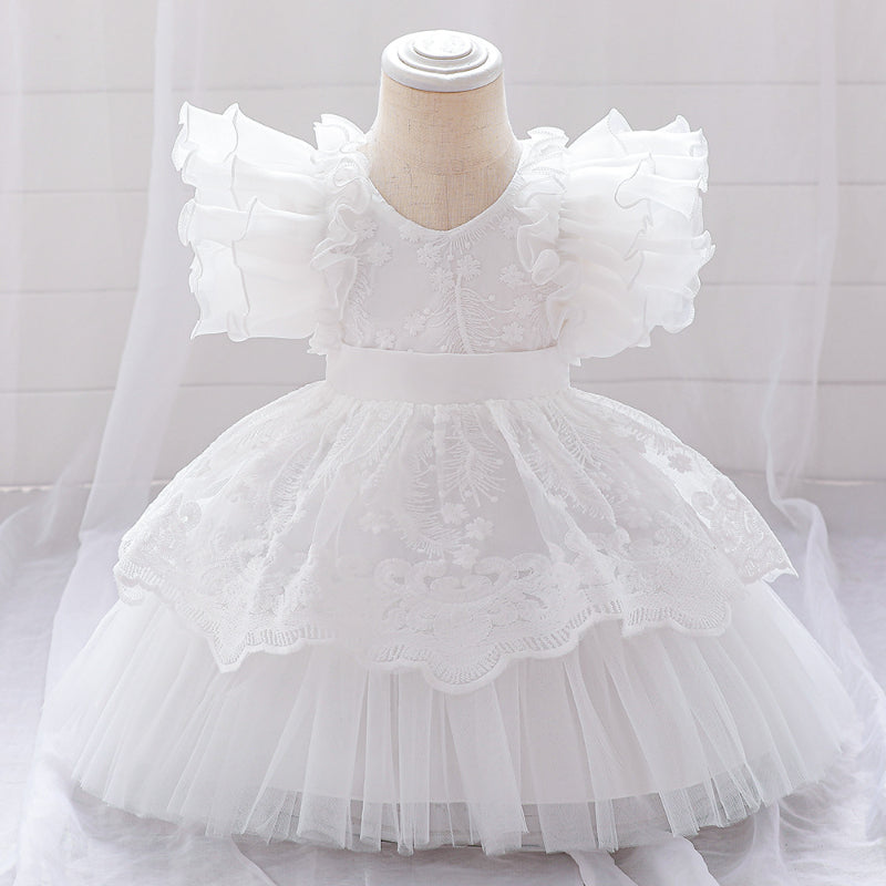 Elegant Baby Girls Birthday Dresses Toddler Flower Girl Dresses