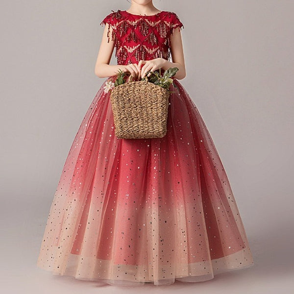 Girls Birthday Dresses Children's Prom Princess Dresses Girls Party Dresses
