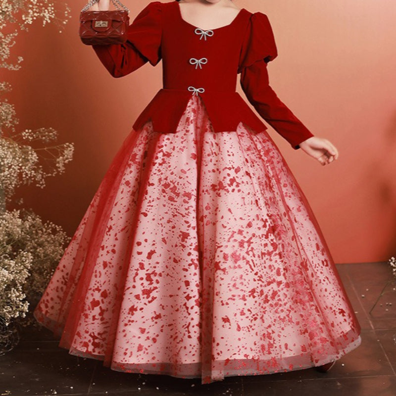 Children's Ball Dresses Children's Christmas Dresses Girls' Birthday Princess Dresses