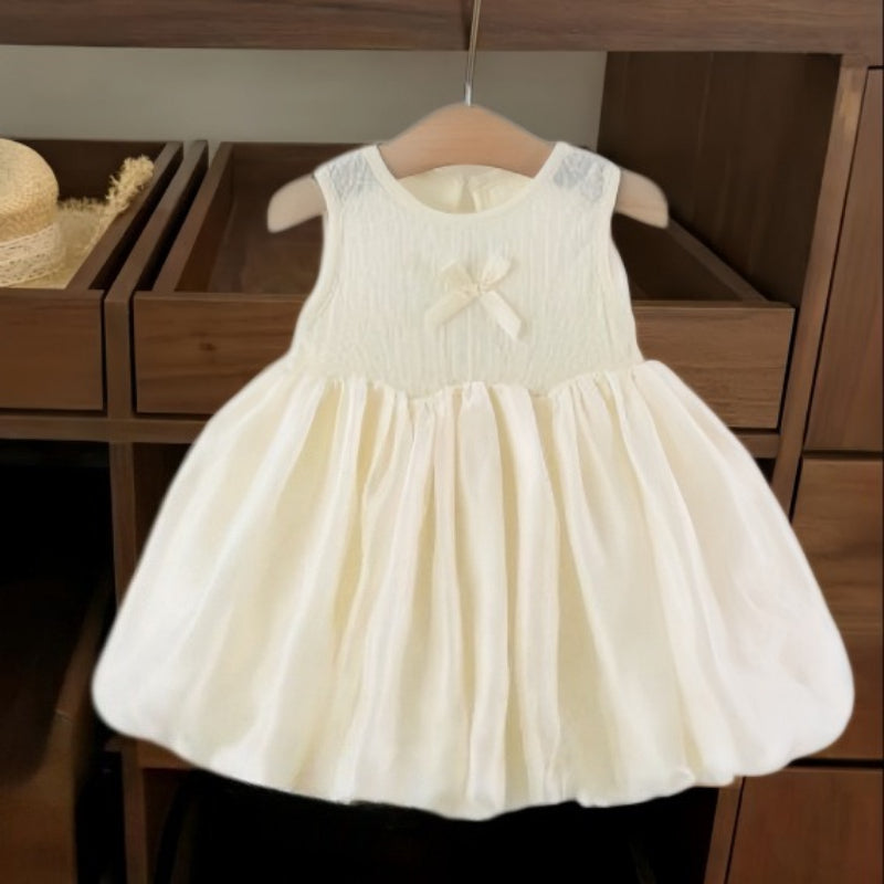 birthday vacation dress Girls Summer Girls Cute Dress A-line V Neck Light A playful outfit for all date night Color:Ice Blue