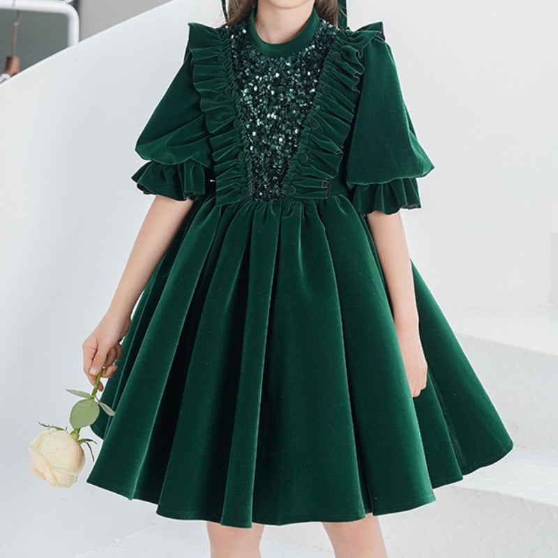 Children's Birthday Dress Girls Christmas Princess Dress Flower Girl Dress