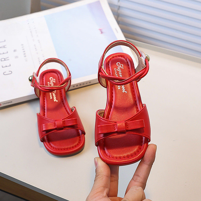 One-strap Bow Princess Sandals New Summer Children's Sandals