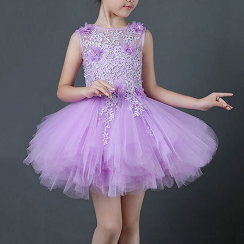 Baby Girls Trailing Dress Detachable Girls Wedding Princess Dress