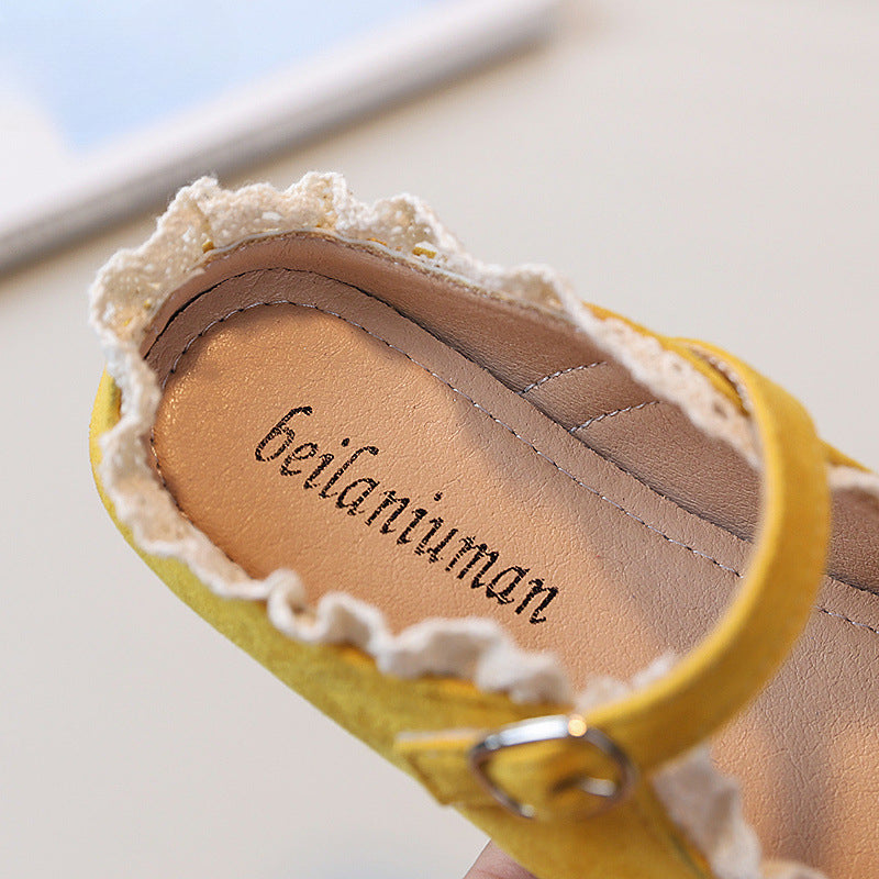 Summer New Girls Bow Princess Leather Shoes