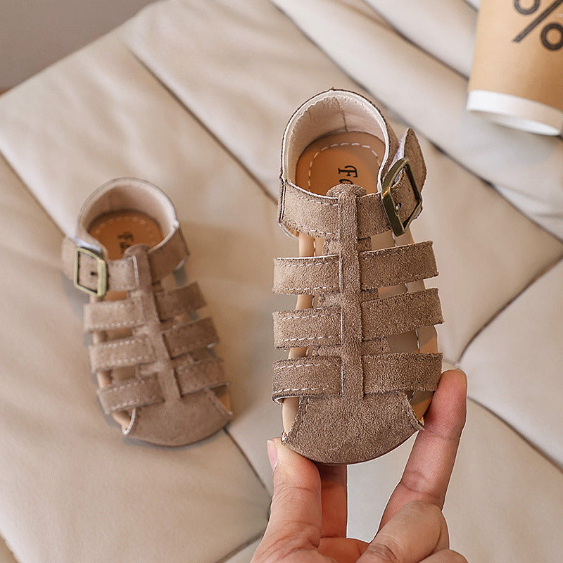 Girls Hollow Soft Sole Casual Closed Toe Beach Shoes