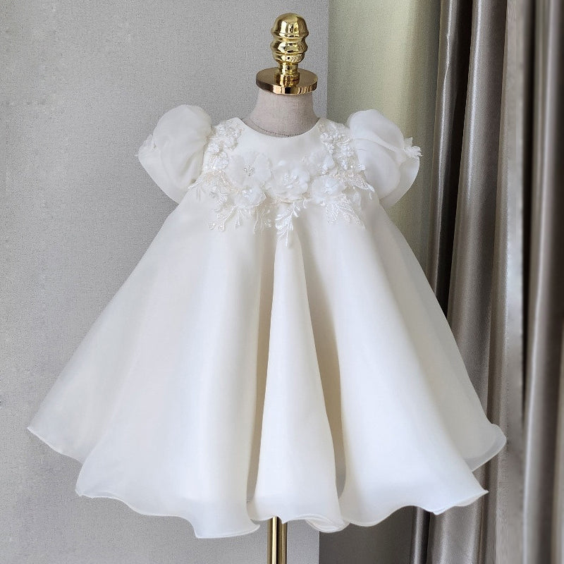 Baby Girl Christening Dress Flower Wedding Princess Dress