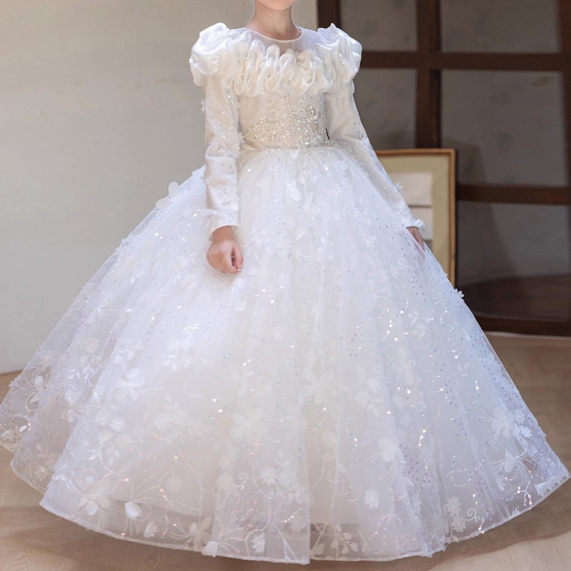 Girls' Pageant Dresses Children's Birthday Princess Dresses Flower Girl Wedding Dresses