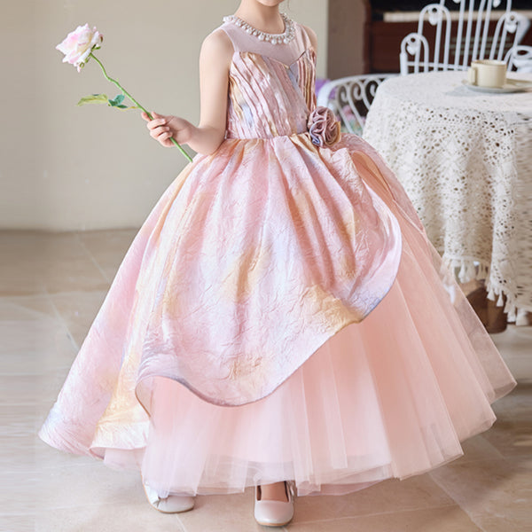 Girls Pink Ball Gowns Girls Birthday Princess Dress