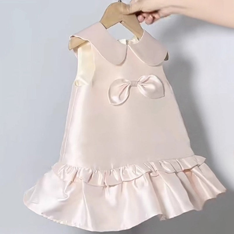 Baby Girl Birthday Dress Girl Sleeveless Communion Princess Dress