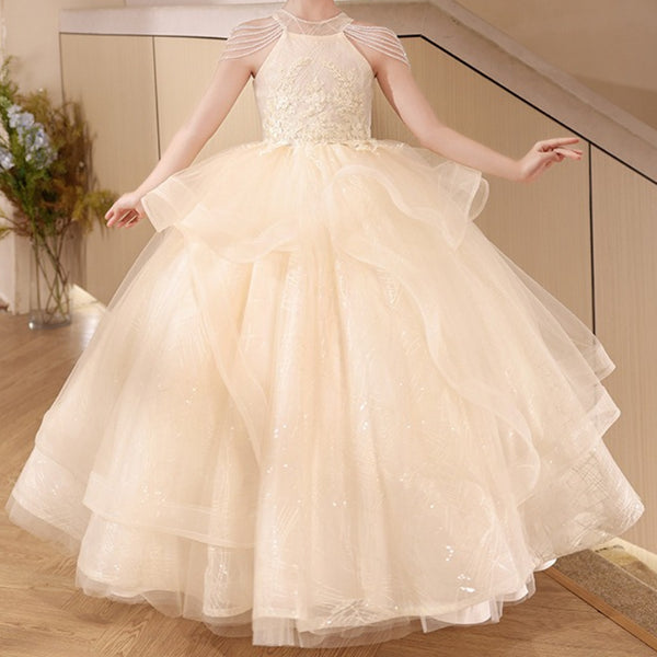 Girls' Prom Dresses Flower Girl Wedding Princess Dresses Girls' Birthday Dresses