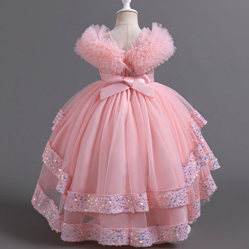 Girls Birthday Ball Princess Dress Flower Girl Wedding Puffy Dress