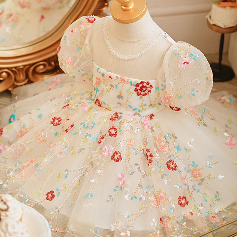 Birthday Dresses Frocks For Year Old Lovely Baby Girl Embroidery