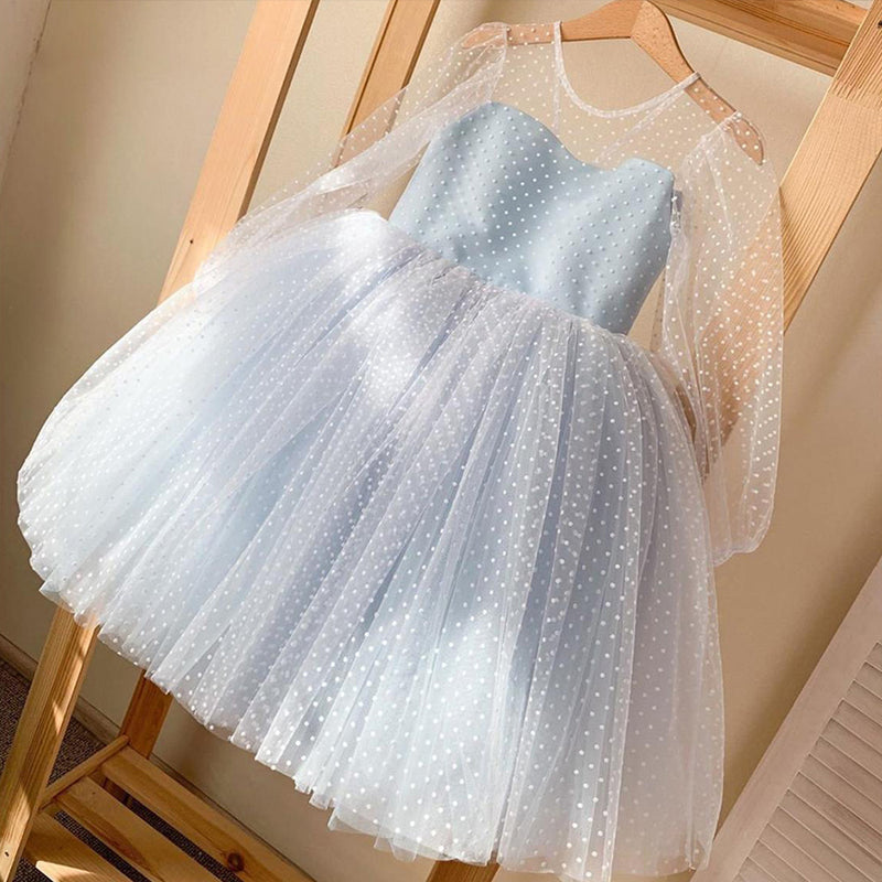 Cute Girls Birthday Bow Dress Girls Formal Dresses