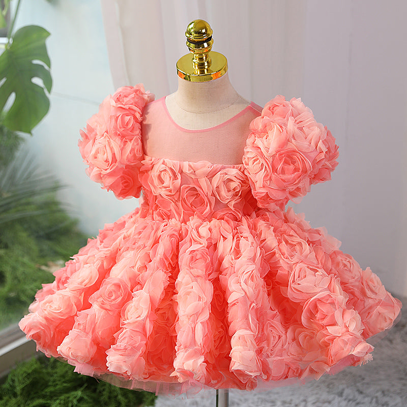 Baby Girl Summer Flower Girl Wedding Birthday Party Princess Dress