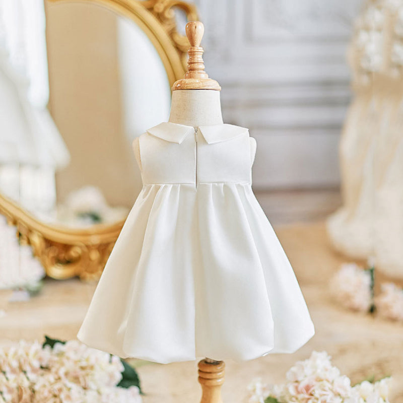 Baby Girl Birthday Dress Flower Girl Wedding White Princess Dress