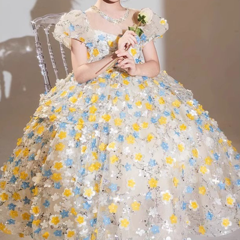 Girls' Prom Dresses Girls' Birthday Princess Dresses Flower Girl Wedding Dresses
