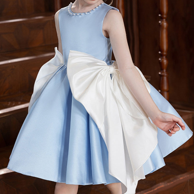 Girls Birthday Dress Girls Prom Bow Princess Dress