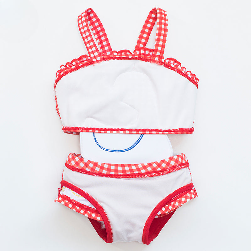 Girls Red New Baby Cute One-Piece Swimsuit