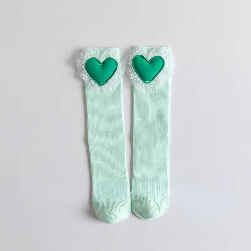 Baby Girl Lace Love Princess Straight Socks