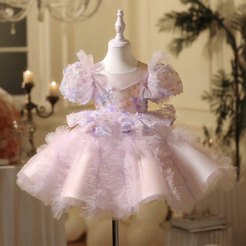 fluffy purple dress Princess Puffy Purple Prom Dress, Tulle Prom Dresses
