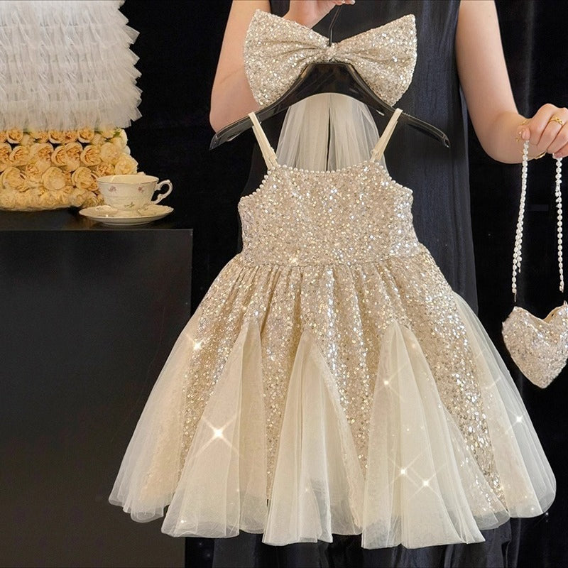 Toddler Communion Dress Baby Birthday Princess Dress Children's Party Dress