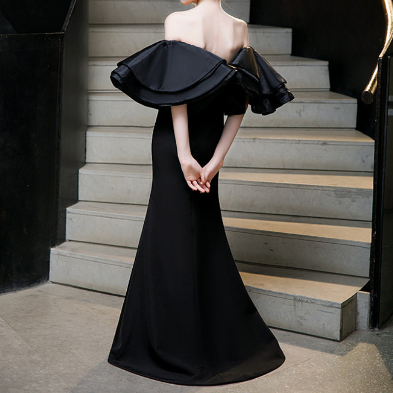 Children's Prom Dresses Girls Black Dress Children's Birthday Dress