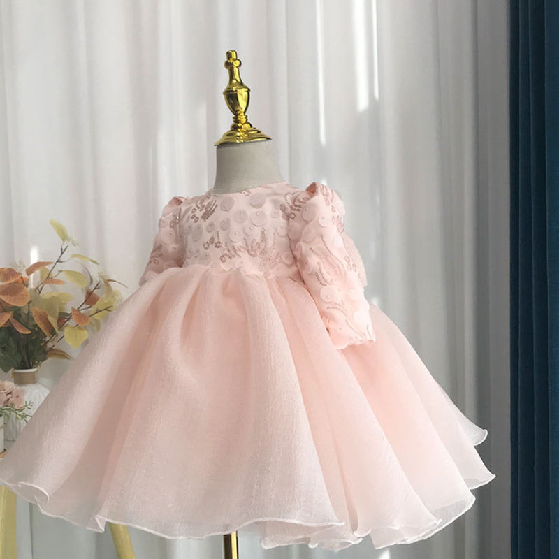 Cute Baby Birthday Dress Flower Girl Wedding Fluffy Princess Dress