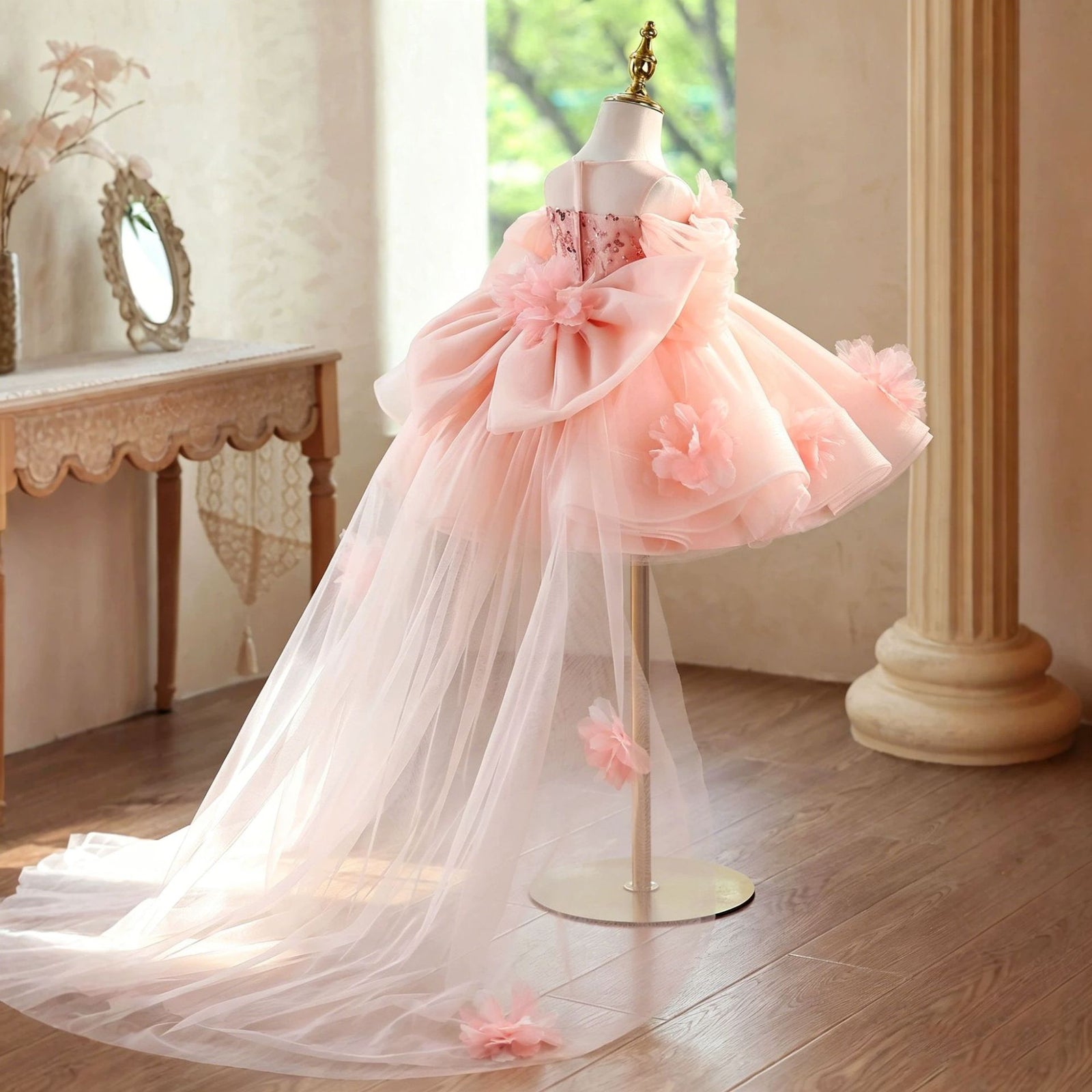 Girl Party Dresses Girl Pink Birthday Dresses Toddler Prom Dresses