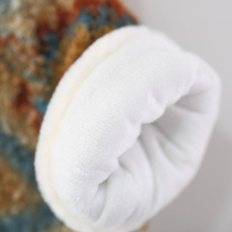 Girls' Winter Retro Deer Antler Cartoon Shawl