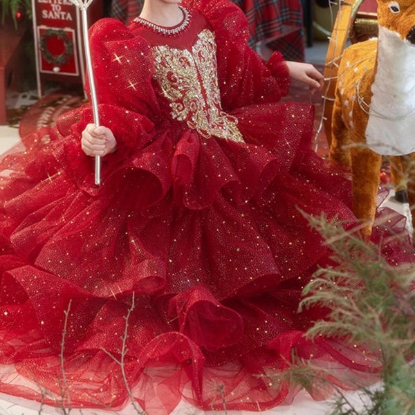 Girls Christmas Dresses Girls Birthday Princess Dresses Girls Prom Dresses