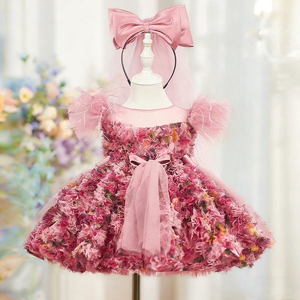 Girls Spring Birthday Princess Dress Flower Girl Party Dress Girls Prom Dress