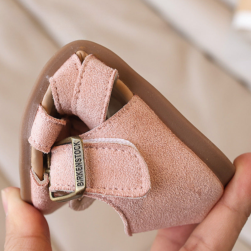 Girls Hollow Soft Sole Casual Closed Toe Beach Shoes