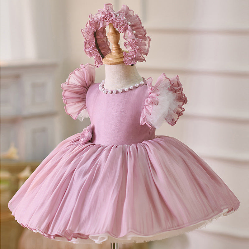 pink christmas dress toddler Leopard Print Santa Tulle Christmas Dress, Pink, Baby And Toddler Girl 12M 2T 4T
