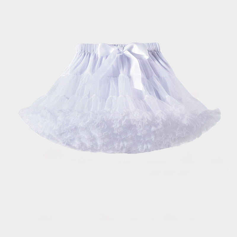 Cute Girls Tutu Birthday Skirt Children's Mesh Tutu Pleated Skirt