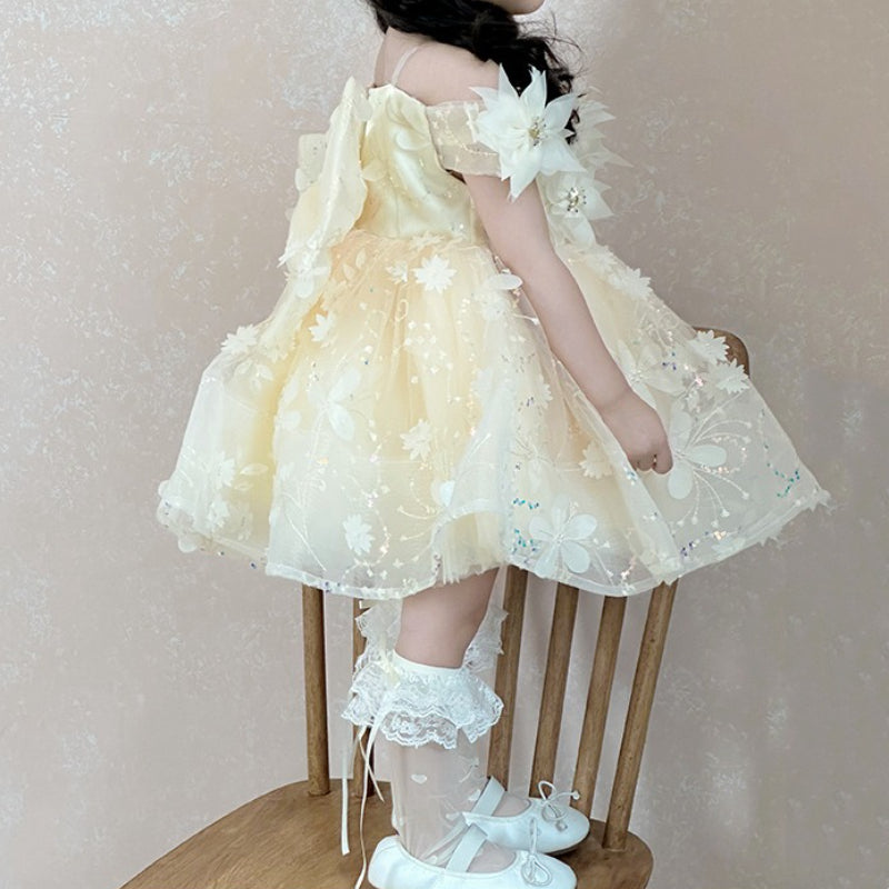 Flower Girl Wedding Dress Girl Birthday Dress Girl Communion Princess Dress