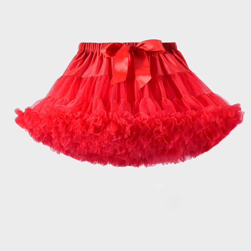 Cute Girls Tutu Birthday Skirt Children's Mesh Tutu Pleated Skirt