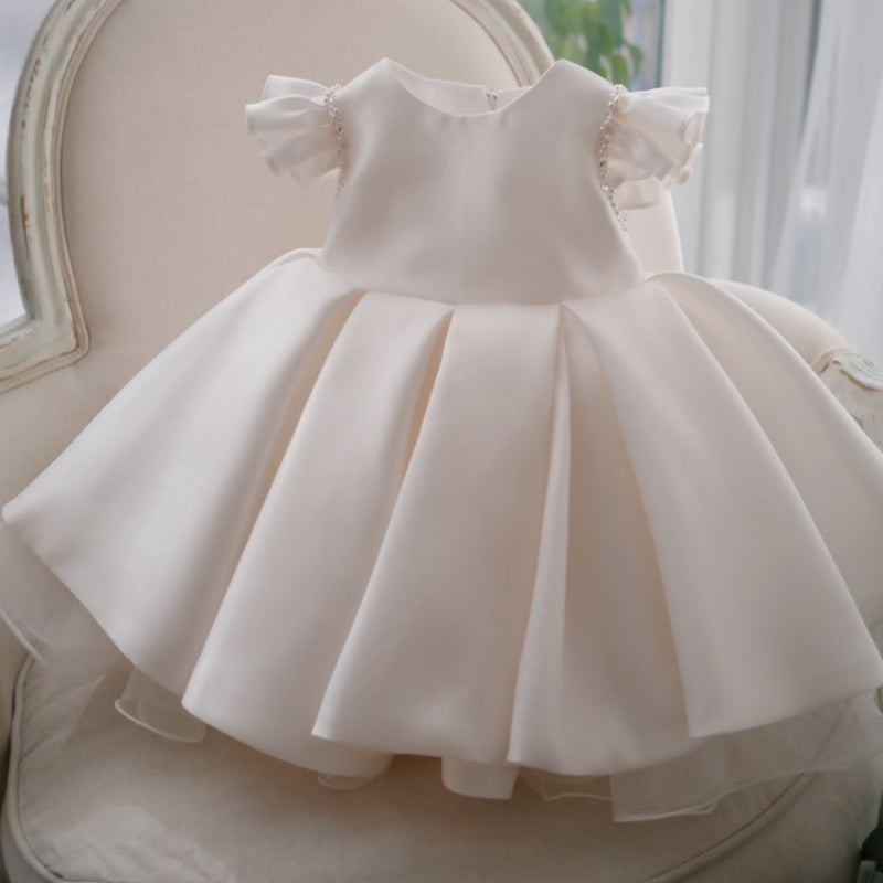 Flower Girl Dress Toddler Ball Gowns Bow Knot Fluffy Princess Dress