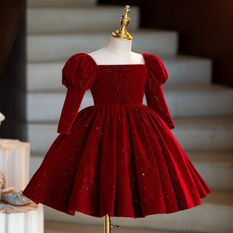 Girl Birthday Dresses Girl Christmas Princess Dresses Flower Girl Wedding Dresses