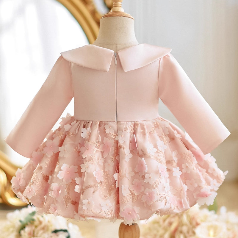 Girls Formal Dress Girl Birthday Flower Princess Dress Girl Pink Dress