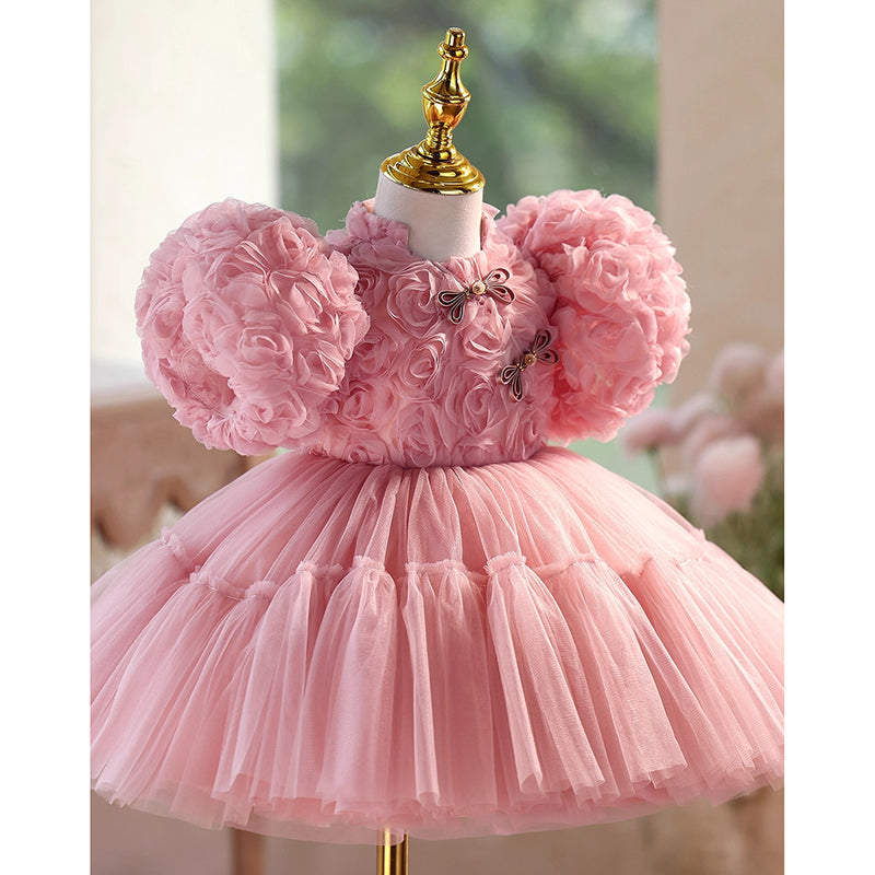 Girls Beauty Pageant Dress Flower Girl Wedding Princess Dress Children's Birthday Dress