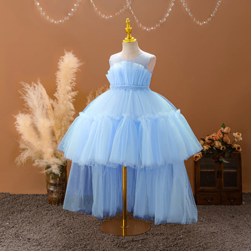 Sleeveless Swallowtail Princess Dress Mesh Puffy Dress marryshe Sleeveless Swallowtail Princess Dress Mesh Puffy Dress marryshe