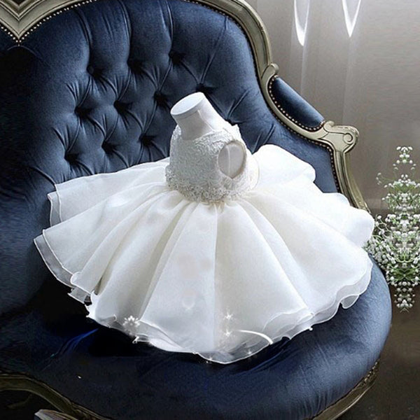 Elegant Baby Girls Christening Dresses Toddler Girls Pageant Princess Dress